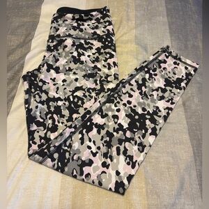 Victoria's Secret Sport Camouflage Leggings - Black, Gray, Pink